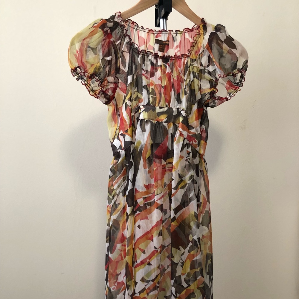 Sheer multi colored Zara (trf) dress - Picture 1 of 4
